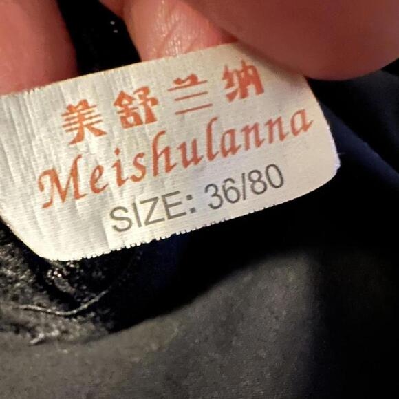 Janice Black Beaded Bodycon Dress Size Medium Y2K Ruched Club Mini Dress - Picture 6 of 7